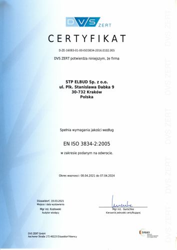 ISO 3834-2 (A) pol